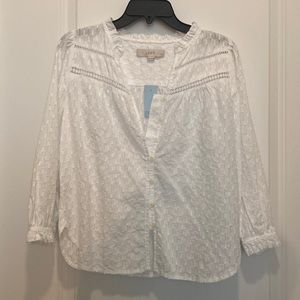 NWT White LOFT Blouse 🤍